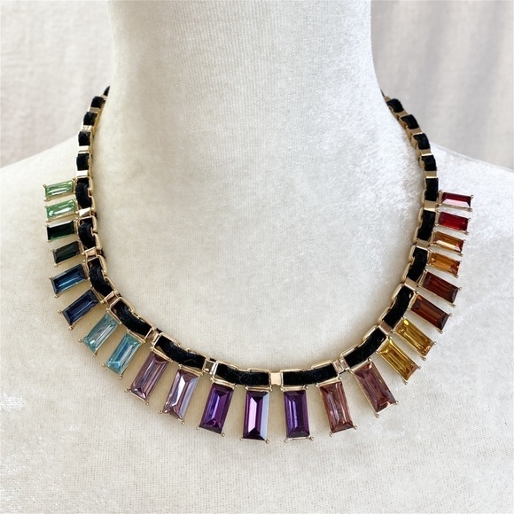 INC Rainbow Colored Stones Necklace NWT - Picture 1 of 6
